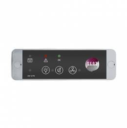 Fume hood air flow monitor type A with remote HMI control panel